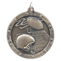 Antique Gold 1 3/4" Football Shooting Star Medal