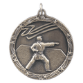 Antique Gold 1 3/4" Martial Arts Shooting Star Medal
