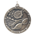Antique Gold 1 3/4" Swimming Shooting Star Medal