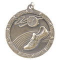 Antique Gold 2 1/2" Track Shooting Star Medal