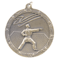 Antique Gold 2 1/2" Martial Arts Shooting Star Medal