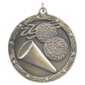 Antique Gold 2 1/2" Cheer Shooting Star Medal