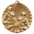 Antique Gold 1 3/4" Martial Arts Millennium Medal