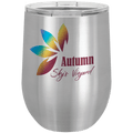 Stainless Steel 12 oz. Sublimatable Polar Camel Stemless Wine Tumbler with Lid