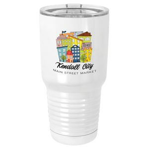 White Sublimatable Polar Camel 30 oz. Vacuum Insulated Tumbler w/Lid