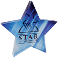 5" x 5" Sublimatable Star Acrylic Paperweight