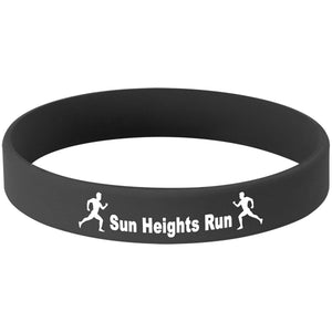 Black/White 4 1/8" Laserable Bracelet