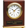 4" x 5" Rosewood Piano Finish Rectangle Desk Clock