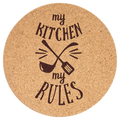 7 1/2" Round Cork Trivet