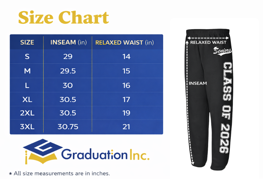 Class of 2026 Senior Sweatpants – Comfortable Graduation Joggers