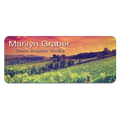 3" x 1.25" Gloss Unisub FRP Sublimatable Name Badge with Radius Corners