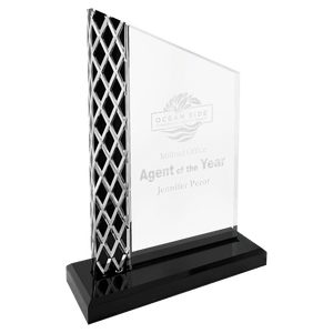 Black 8" Unite Diamond Ice Acrylic