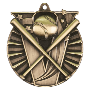 Antique Gold 2" Baseball/Softball Victory Medal