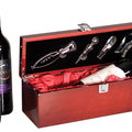 Rosewood Piano Finish Single Wine Box with Tools