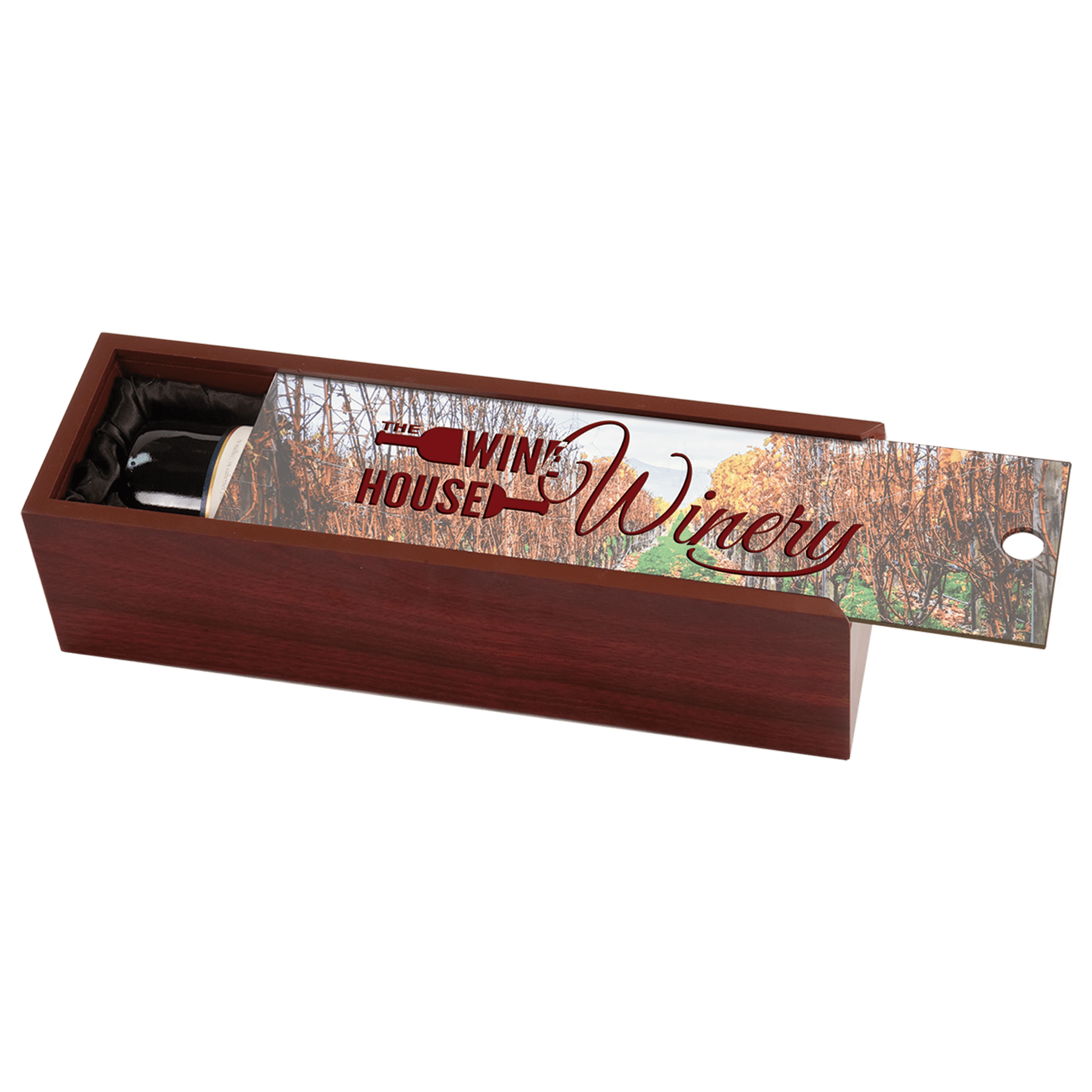 Finish Wine Box with Sublimatable Lid