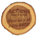 7" Old West Log Elmwood Plaque