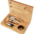 Bamboo 4-Piece Wine Tool Set