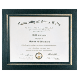 13 1/4" x 10 3/4" Black Certificate Holder
