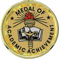 2 Inch in Diameter Round Academic Achievement Insert with Mylar Detailing