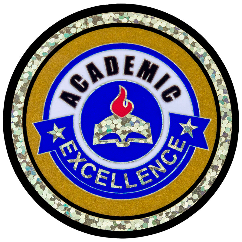 2 Inch in Diameter Round Scholastic Insert with Mylar Detailing