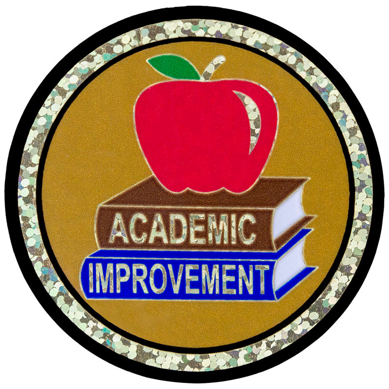 2 Inch in Diameter Round Academic Improvement Insert with Mylar Detailing