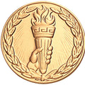 ACHIEVEMENT TORCH, 2 INCH STAMPED INSERT
