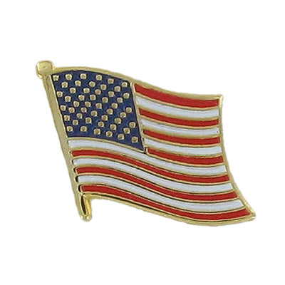AMERICAN FLAG PIN 1/2 INCH