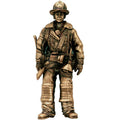ANTIQUE BRASS FIREMAN, 7-1/2 INCH