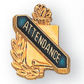 ATTENDANCE PIN BLUE ENAMEL