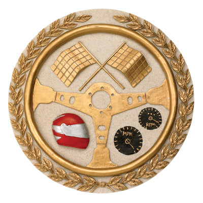 AUTO RACING PLAQUE MOUNT