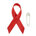 Awareness Ribbon Aids, Heart, Sub Abuse 2-1/4 INCH x 1-1/4 INCH with Safety Pin