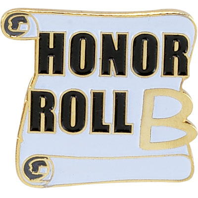 B HONOR ROLL PIN