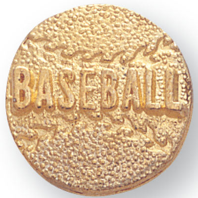 BASEBALL CHENILLE PIN GOLD