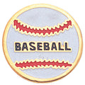 BASEBALL ENAMELED PIN GOLD