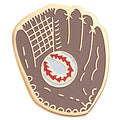 BASEBALL & GLOVE ENAMELED PIN