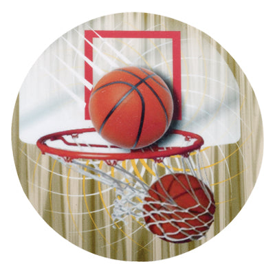 2 Inch in Diameter Round Basketball Mylar Insert