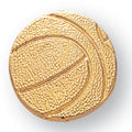 BASKETBALL CHENILLE PIN GOLD
