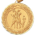 2 Inch Die-Struck Womens Basketball Medal in Gold or Silver