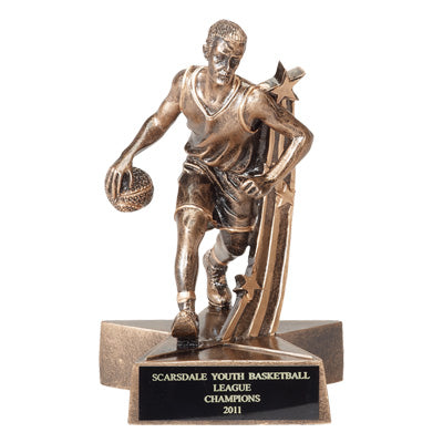 BASKETBALL MALE RESIN TROPHY - NO PLATE