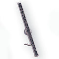 BASSON PIN ENAMELED SILVER