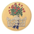BEAUTY PAGENT, 2 INCH ETCHED ENAMELED