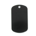BLACK ALUMINUM DOG TAG