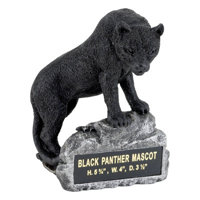 BLACK PANTHER MASCOT TROPHY