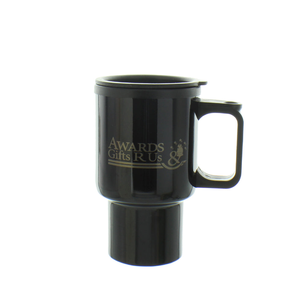 BLACK TRAVEL MUG 16OZ