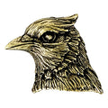 BlueJay Mascot Antique Brass Pin