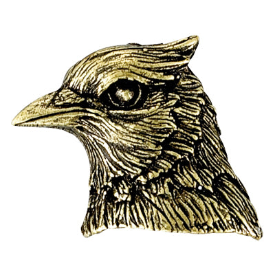 BlueJay Mascot Antique Brass Pin