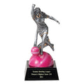 BOWLER FEMALE FIGURE TROPHY - NO PLATE