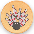 2 Inch in Diameter Round Metal Litho-Print Bowling Medallion Insert