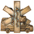 4-3/4 INCH BRASS EMS PLAQUE MOUNT