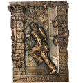 BRASS FIREMAN PLAQUE MOUNT, 5-3/4X8-1/4